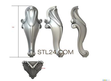 Ножки (NJ_0667) 3D модель для ЧПУ станка